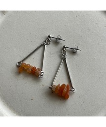 tone | 【-lensa-】オレンジなストーンピアス (MA)(ピアス（両耳用）)
