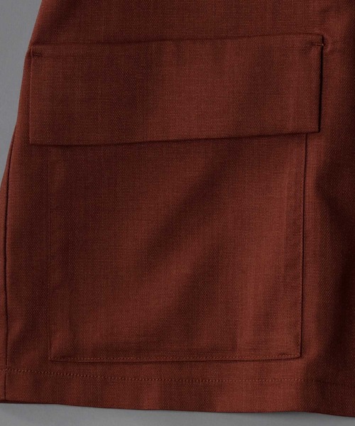 SITRY（シトリー）の「drape tailored collar Shirt/ドレープ テーラードカラー 半袖シャツ シャツジャケット（テーラードジャケット・メンズ・チャコールグレー/ブラック/ブラウン・M/L/LL）」の17枚目の写真