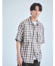 green label relaxing | Morley ビッグ チェック シャツ(シャツ/ブラウス)