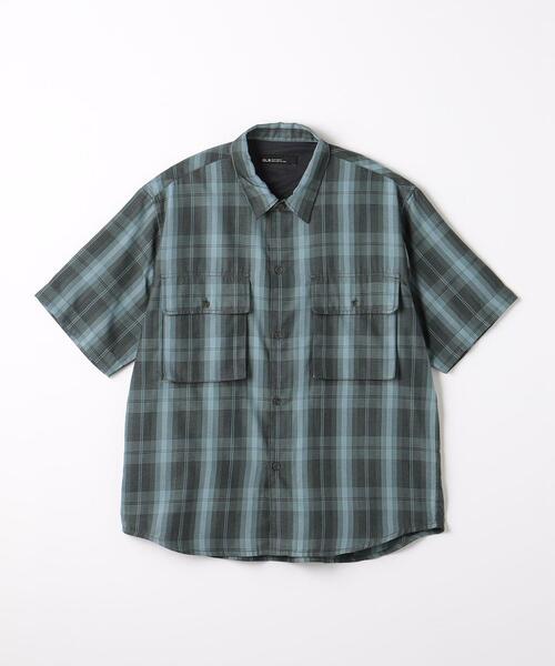 green label relaxing（グリーンレーベルリラクシング）の「Morley ビッグ チェック シャツ（シャツ/ブラウス・メンズ・オリーブ/ネイビー・S/L/M）」の4枚目の写真