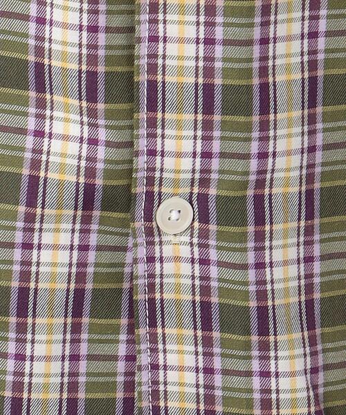 green label relaxing（グリーンレーベルリラクシング）の「Morley ビッグ チェック シャツ（シャツ/ブラウス・メンズ・オリーブ/ネイビー・S/L/M）」の19枚目の写真