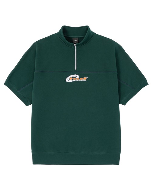 HUF(ハフ)の「HUF CHAINSAW HALF ZIP FLEECE / HUF ハーフジップ(スウェット・メンズ・グリーン系その他/ネイビー/アッシュグレー・SMALL/MEDIUM/LARGE/X-LARGE/XX-LARGE/X-SMALL)」の14枚目の写真