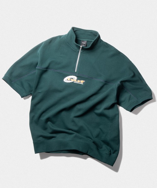 HUF(ハフ)の「HUF CHAINSAW HALF ZIP FLEECE / HUF ハーフジップ(スウェット・メンズ・グリーン系その他/ネイビー/アッシュグレー・SMALL/MEDIUM/LARGE/X-LARGE/XX-LARGE/X-SMALL)」の16枚目の写真