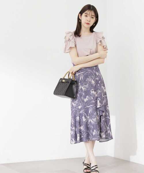 PROPORTION BODY DRESSING（プロポーションボディドレッシング）の「ビックフラワーマーメイドスカート / 1213220605（スカート・レディース・イエロー/ダークグレー/グレー・MEDIUM/SMALL）」の14枚目の写真