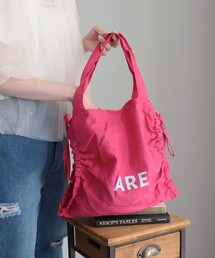 EARTH MADE | 【EARTH MADE/アースメイド】サイドギャザーリネントートバッグ(トートバッグ)