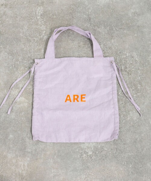 EARTH MADE(アースメイド)の「【EARTH MADE/アースメイド】サイドギャザーリネントートバッグ(トートバッグ・レディース・レッド/グリーン/ラベンダー・FREE)」の13枚目の写真