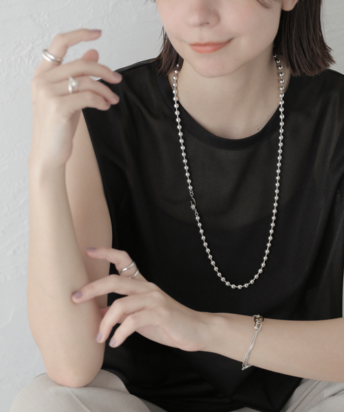 PHILIPPE AUDIBERT/BRIANA パール ロングネックレス TOMORROWLAND｜PHILIPPE AUDIBERT Briana glass pearl