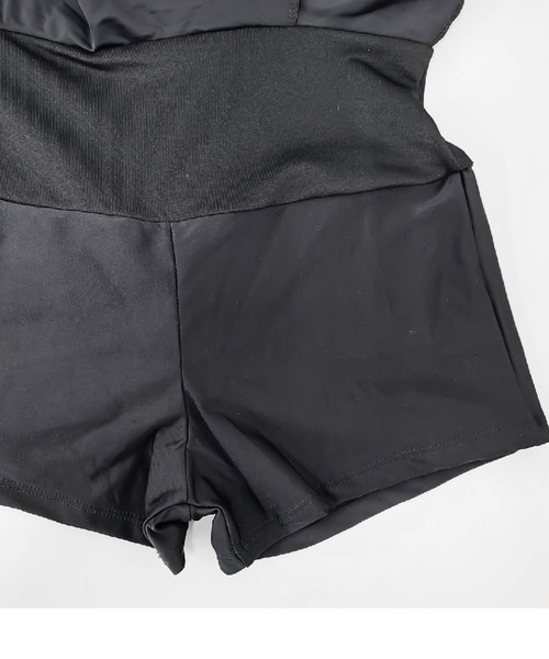 TeddyShop(テディショップ)の「レディース水着体型カバー プチハイネックレーストップス+ワンピース 上下2点セット(水着・レディース・ブラック・L/LL/S/M)」の10枚目の写真