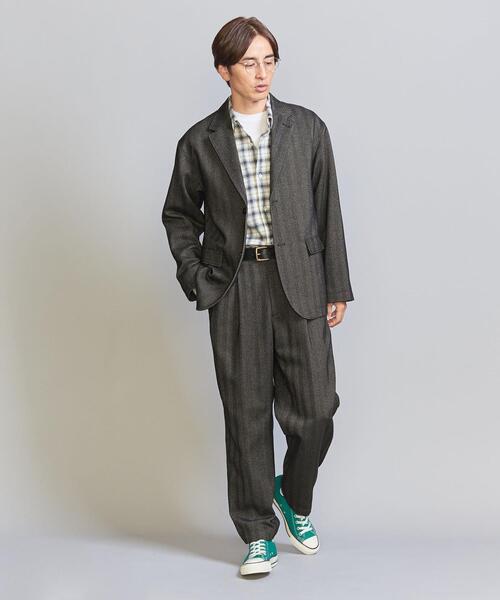 【完売品】UNITED ARROWSヘリンボーンツイード 1プリーツ スラックス 楽天市場】【SALE／70%OFF】ヘリンボーン ツイード 1プリーツ パンツ