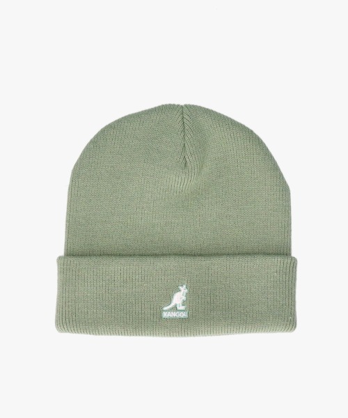 KANGOL（カンゴール）の「KANGOL ACRYLIC CUFF PULL-ON（ニットキャップ/ビーニー・レディース・ライトグレー/ブラック×ブラック/グレー/ブラック/ライトブルー/ブラウン/キャメル/オレンジ/ネイビー/ピンク/ブラック×ゴールド/グリーン/ピンク系/オレンジ系/ライトイエロー/アーミー/グリーン系/ブルー系/ブラウン系・ONE SIZE）」の11枚目の写真