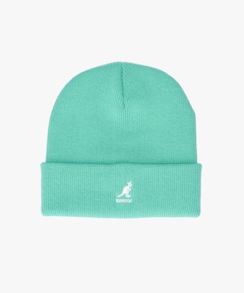 KANGOL（カンゴール）の「KANGOL ACRYLIC CUFF PULL-ON（ニットキャップ/ビーニー・レディース・ライトグレー/ブラック×ブラック/グレー/ブラック/ライトブルー/ブラウン/キャメル/オレンジ/ネイビー/ピンク/ブラック×ゴールド/グリーン/ピンク系/オレンジ系/ライトイエロー/アーミー/グリーン系/ブルー系/ブラウン系・ONE SIZE）」の14枚目の写真