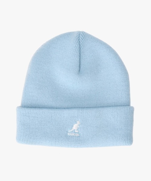 KANGOL（カンゴール）の「KANGOL ACRYLIC CUFF PULL-ON（ニットキャップ/ビーニー・レディース・ライトグレー/ブラック×ブラック/グレー/ブラック/ライトブルー/ブラウン/キャメル/オレンジ/ネイビー/ピンク/ブラック×ゴールド/グリーン/ピンク系/オレンジ系/ライトイエロー/アーミー/グリーン系/ブルー系/ブラウン系・ONE SIZE）」の12枚目の写真