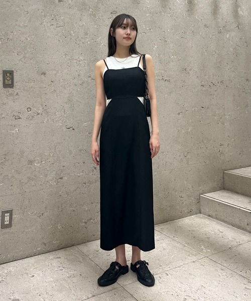 EPIMI E'PIMMY（エピミエピミー）の「カットワークキャミワンピース（ワンピース・レディース・グレー/ブラック/ベージュ・MEDIUM）」の10枚目の写真