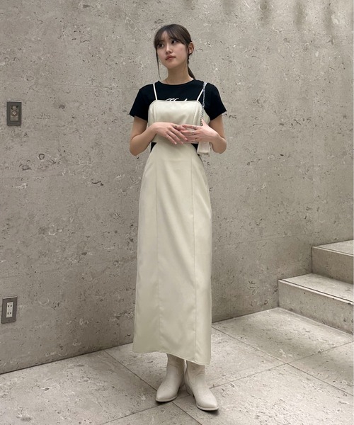 EPIMI E'PIMMY（エピミエピミー）の「カットワークキャミワンピース（ワンピース・レディース・グレー/ブラック/ベージュ・MEDIUM）」の16枚目の写真