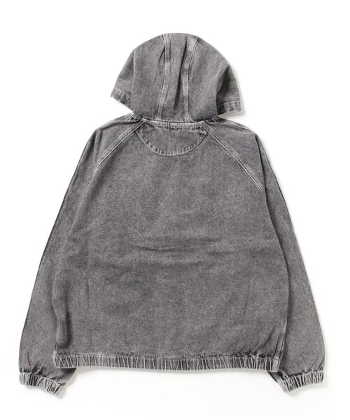 DOUBLE STEAL（ダブルスティール）の「オーバルロゴ刺繍 デニムパーカーJKT（デニムジャケット・メンズ・インディゴブルー/ブラック・MEDIUM/LARGE/X-LARGE）」の19枚目の写真