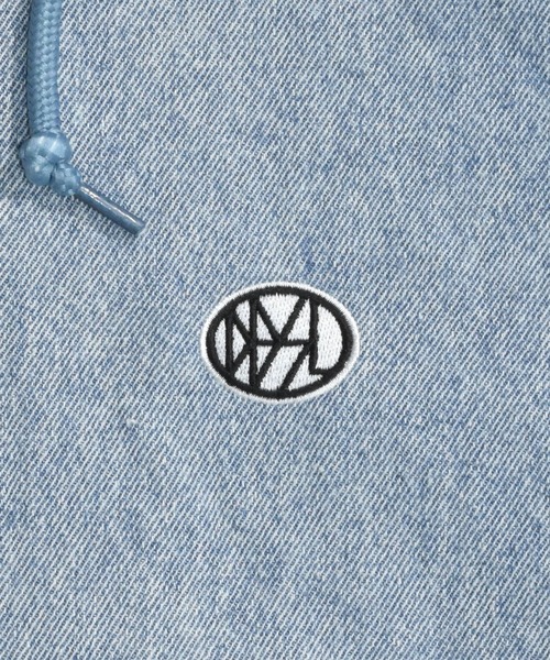 DOUBLE STEAL（ダブルスティール）の「オーバルロゴ刺繍 デニムパーカーJKT（デニムジャケット・メンズ・インディゴブルー/ブラック・MEDIUM/LARGE/X-LARGE）」の10枚目の写真