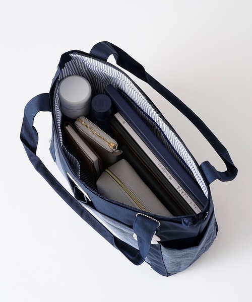 moz(モズ)の「【WEB限定】【おまけ付】moz(モズ) B4サイズ収納可 ポケット 沢山 で 大容量 サイズ 旅行 や お出かけ にも 大活躍 デイリー使いとしても◎(トートバッグ・レディース・ブラウン・ONE SIZE)」の16枚目の写真