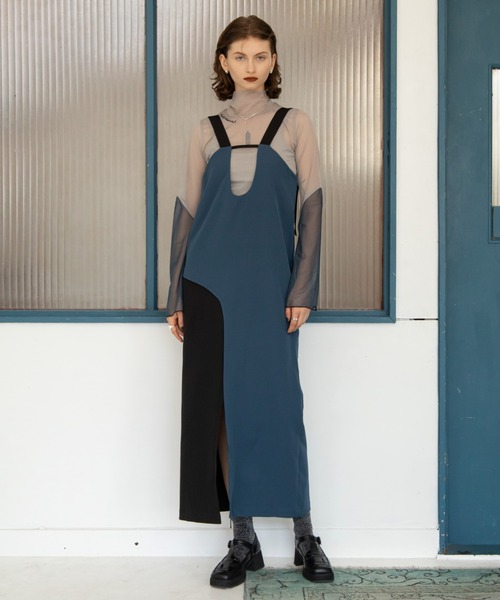 VACANCY（ヴァカンシー）の「配色マルチウェイアシンメトリーワンピース（ワンピース・レディース・ブラウン/ブラック・FREE）」の3枚目の写真