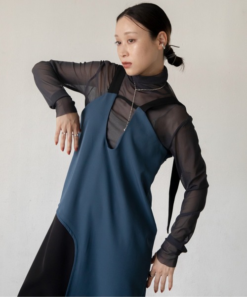 VACANCY（ヴァカンシー）の「配色マルチウェイアシンメトリーワンピース（ワンピース・レディース・ブラウン/ブラック・FREE）」の10枚目の写真