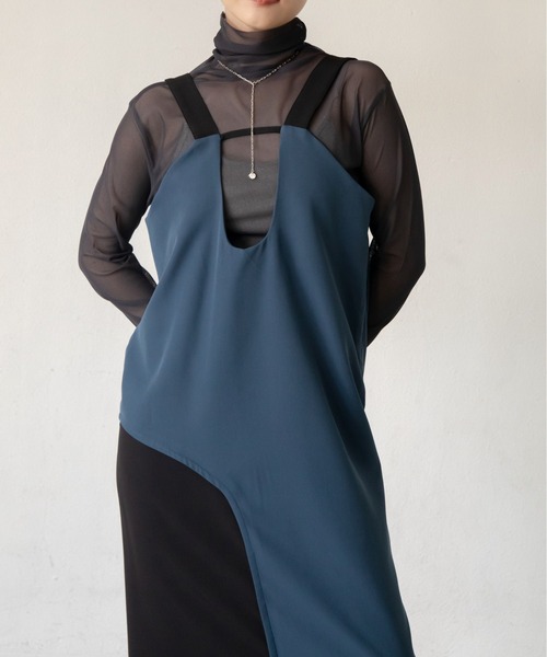 VACANCY（ヴァカンシー）の「配色マルチウェイアシンメトリーワンピース（ワンピース・レディース・ブラウン/ブラック・FREE）」の8枚目の写真