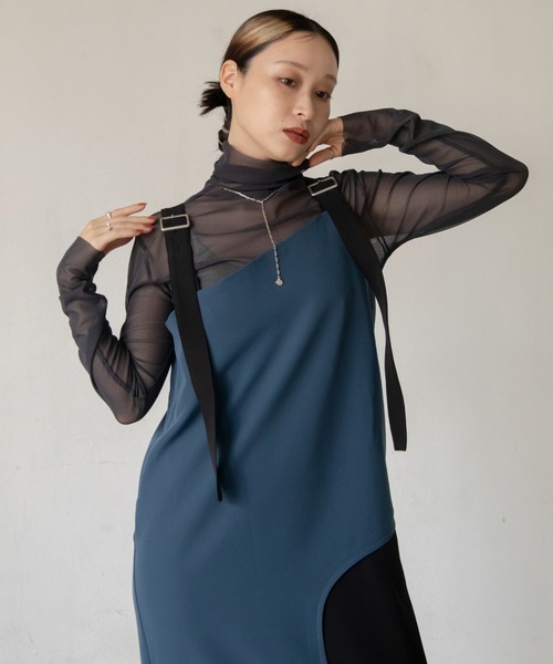 VACANCY（ヴァカンシー）の「配色マルチウェイアシンメトリーワンピース（ワンピース・レディース・ブラウン/ブラック・FREE）」の22枚目の写真