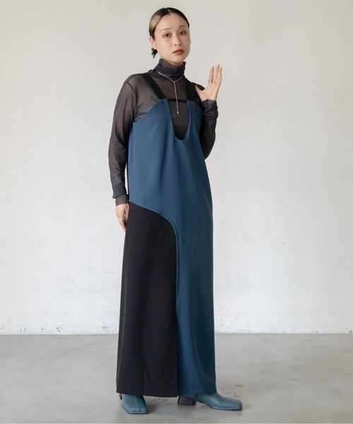 VACANCY（ヴァカンシー）の「配色マルチウェイアシンメトリーワンピース（ワンピース・レディース・ブラウン/ブラック・FREE）」の17枚目の写真