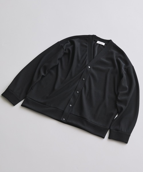 MONO-MART（モノマート）の「ランダムテレコルーズカーディガン（カーディガン/ボレロ・メンズ・オリーブ/ブラック/ブルー/チャコール/モカ/ライトグレー・M/L）」の12枚目の写真