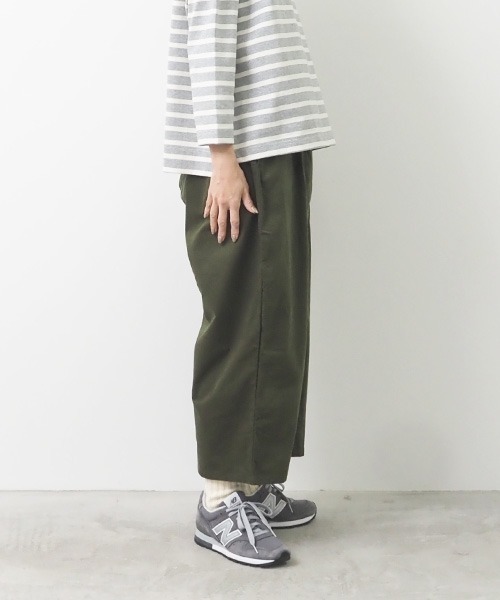NARU FACTORY（ナルファクトリー）の「シャツコールラップパンツ（その他パンツ・レディース・アイボリー/ブラック/チャコールグレー/オリーブ・FREE）」の10枚目の写真