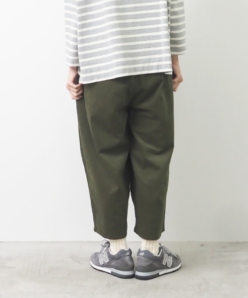 NARU FACTORY（ナルファクトリー）の「シャツコールラップパンツ（その他パンツ・レディース・アイボリー/ブラック/チャコールグレー/オリーブ・FREE）」の11枚目の写真