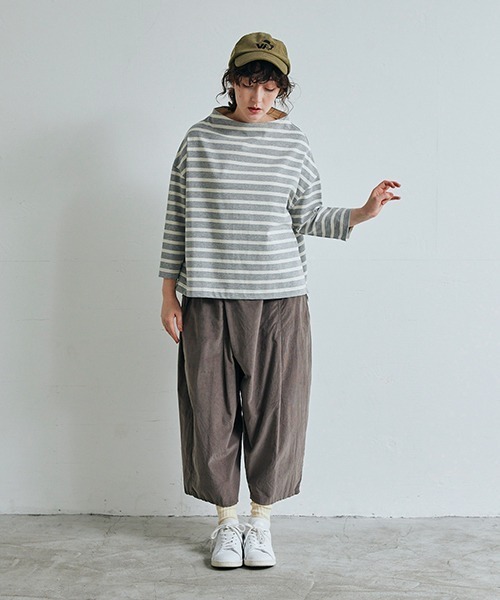 NARU FACTORY（ナルファクトリー）の「シャツコールラップパンツ（その他パンツ・レディース・アイボリー/ブラック/チャコールグレー/オリーブ・FREE）」の15枚目の写真