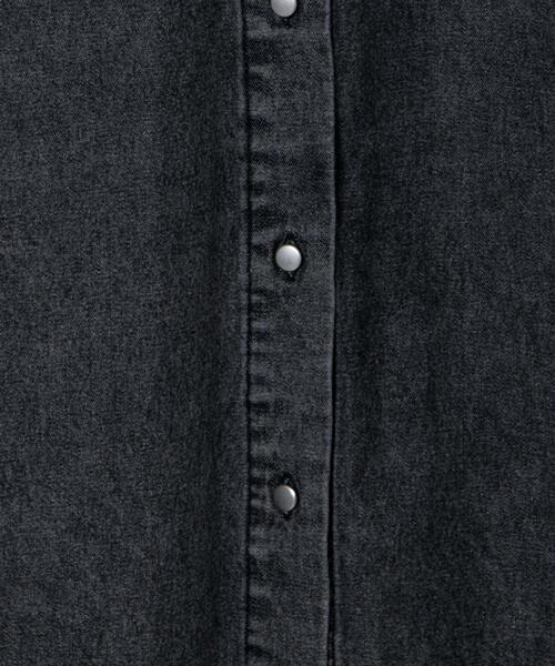 WEGO(ウィゴー)の「WEGO/デニムビッグシャツ(シャツ/ブラウス・レディース・インディゴブルー/ブラック系その他・FREE)」の16枚目の写真