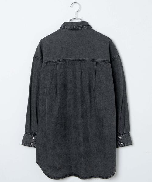 WEGO(ウィゴー)の「WEGO/デニムビッグシャツ(シャツ/ブラウス・レディース・インディゴブルー/ブラック系その他・FREE)」の13枚目の写真