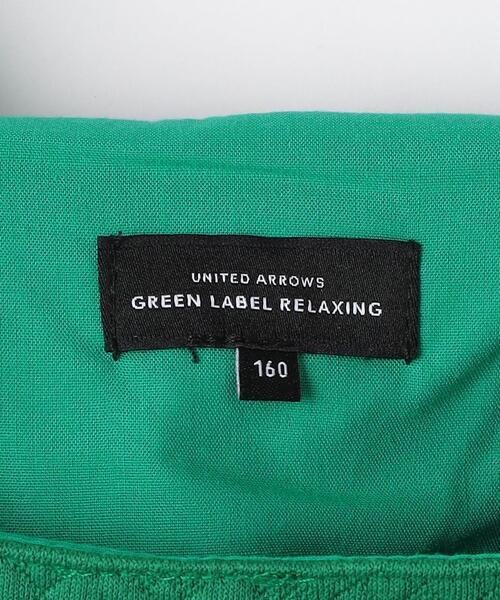 green label relaxing(グリーンレーベルリラクシング)の「TJ キルトジャカード ハイウエスト 切り替え ジャンパースカート 140cm-160cm(ワンピース・キッズ・ケリー/ブラック・140cm/150cm/160cm)」の14枚目の写真