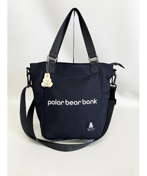 salle de bal(サルデバル)の「POLAR BEAR BANK / ポーラーベアバンク ナイロン 2WAY ミニトート PBB 018 MMI(トートバッグ・レディース・グレイッシュベージュ/サックスブルー/ピンク/ブラック・FREE)」の5枚目の写真