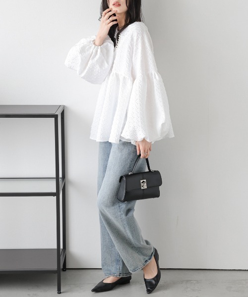 ボリューム袖ブラウス（シャツ/ブラウス）｜AMELY（エミリー）の