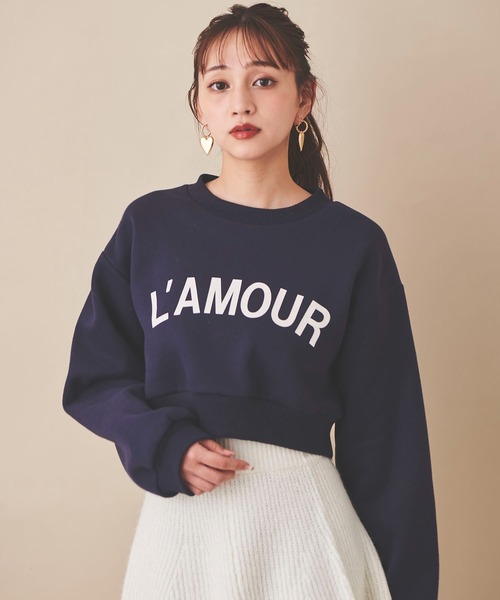 31 Sons de mode（トランテアン　ソン　ドゥ　モード）の「裏起毛ロゴスウェット（Tシャツ/カットソー・レディース・チャコールグレー/グレー/ネイビー・36）」の3枚目の写真