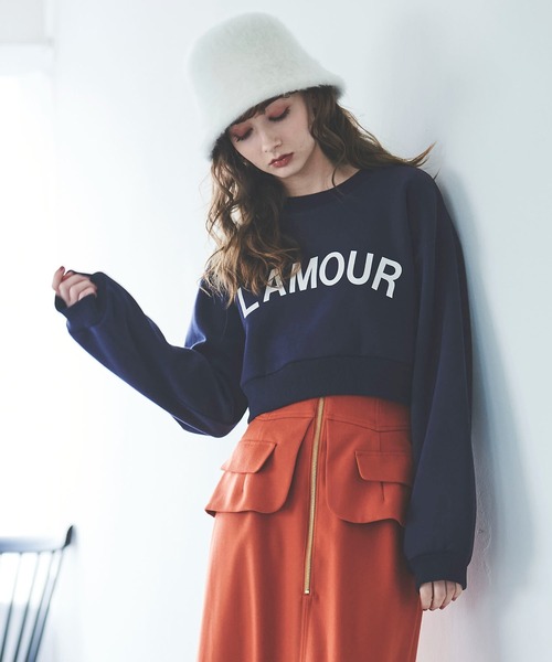 31 Sons de mode（トランテアン　ソン　ドゥ　モード）の「裏起毛ロゴスウェット（Tシャツ/カットソー・レディース・チャコールグレー/グレー/ネイビー・36）」の4枚目の写真