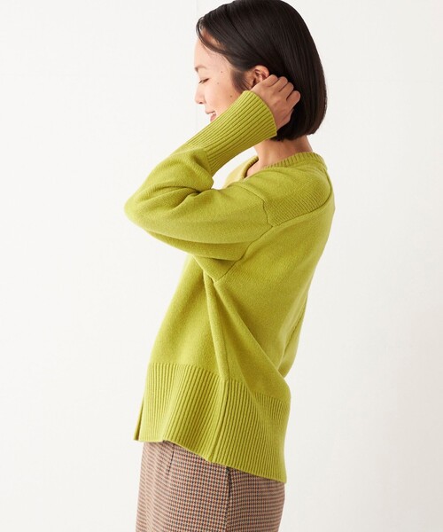 SHIPS Colors:〈手洗い可能〉フラッフィー キーネック