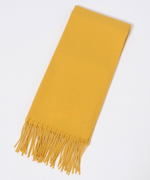 LAKOLE（ラコレ）の「カラバリ無地マフラー / 960790（マフラー・レディース・ライトグレー/ブラック/オフホワイト/イエロー/ブルー/ボルドー/サンドグレー/キャメル・FREE）」の6枚目の写真