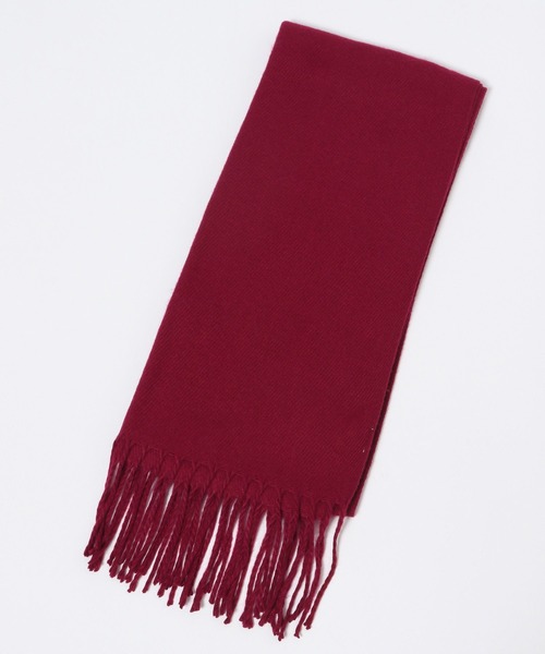 LAKOLE（ラコレ）の「カラバリ無地マフラー / 960790（マフラー・レディース・ライトグレー/ブラック/オフホワイト/イエロー/ブルー/ボルドー/サンドグレー/キャメル・FREE）」の8枚目の写真