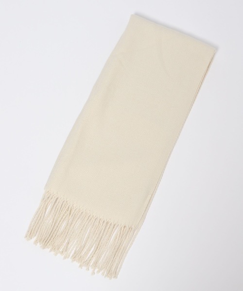 LAKOLE（ラコレ）の「カラバリ無地マフラー / 960790（マフラー・レディース・ライトグレー/ブラック/オフホワイト/イエロー/ブルー/ボルドー/サンドグレー/キャメル・FREE）」の9枚目の写真