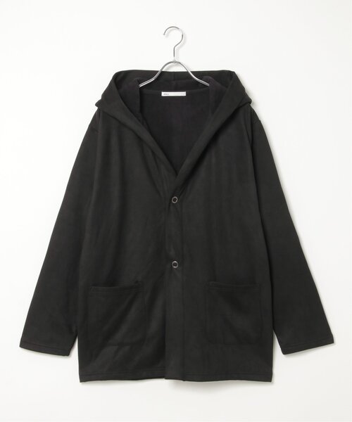 ikka(イッカ)の「フェイクスエードフーディガン(カーディガン/ボレロ・メンズ・ブラック/グレー・L/XL/M/S)」の20枚目の写真