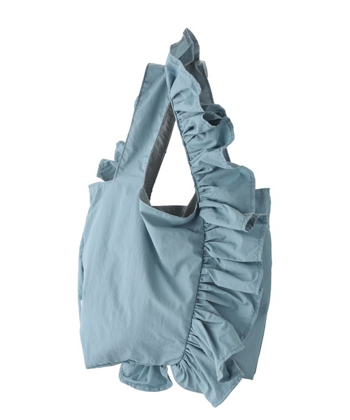 ANEMONE（アネモネ）の「フリルハンドルトートバッグ（トートバッグ・レディース・パープル/ネイビー/ブラック/ブルー/ベージュ/オレンジ/ライトグレー/グリーン/アイボリー・FREE）」の14枚目の写真