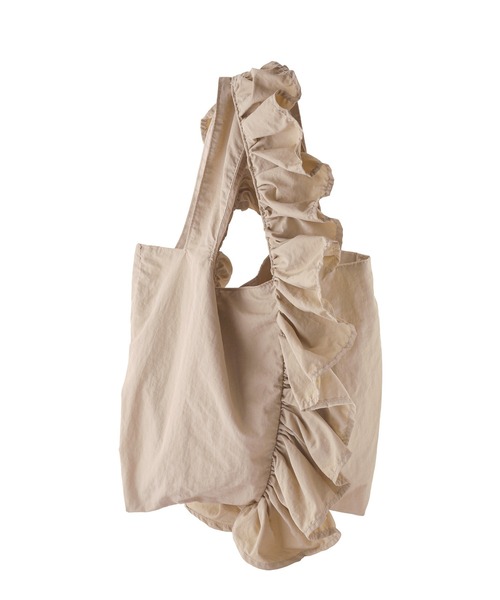 ANEMONE（アネモネ）の「フリルハンドルトートバッグ（トートバッグ・レディース・パープル/ネイビー/ブラック/ブルー/ベージュ/オレンジ/ライトグレー/グリーン/アイボリー・FREE）」の15枚目の写真