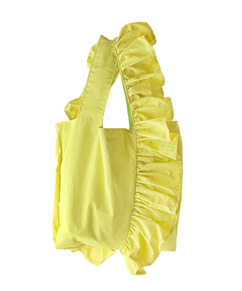 ANEMONE（アネモネ）の「フリルハンドルトートバッグ（トートバッグ・レディース・パープル/ネイビー/ブラック/ブルー/ベージュ/オレンジ/ライトグレー/グリーン/アイボリー・FREE）」の21枚目の写真