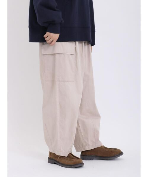 Samansa Mos2（サマンサ モスモス）の「コクーンカーゴパンツ（カーゴパンツ・レディース・ネイビー/カーキ/ベージュ・F）」の4枚目の写真