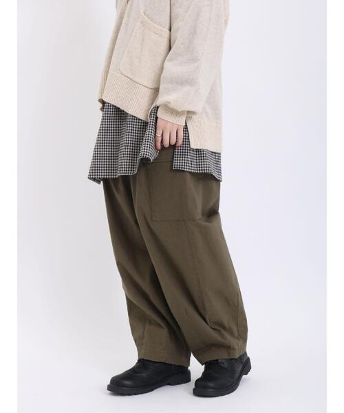 Samansa Mos2（サマンサ モスモス）の「コクーンカーゴパンツ（カーゴパンツ・レディース・ネイビー/カーキ/ベージュ・F）」の5枚目の写真