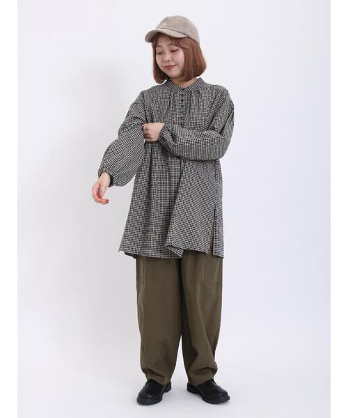 Samansa Mos2（サマンサ モスモス）の「コクーンカーゴパンツ（カーゴパンツ・レディース・ネイビー/カーキ/ベージュ・F）」の6枚目の写真