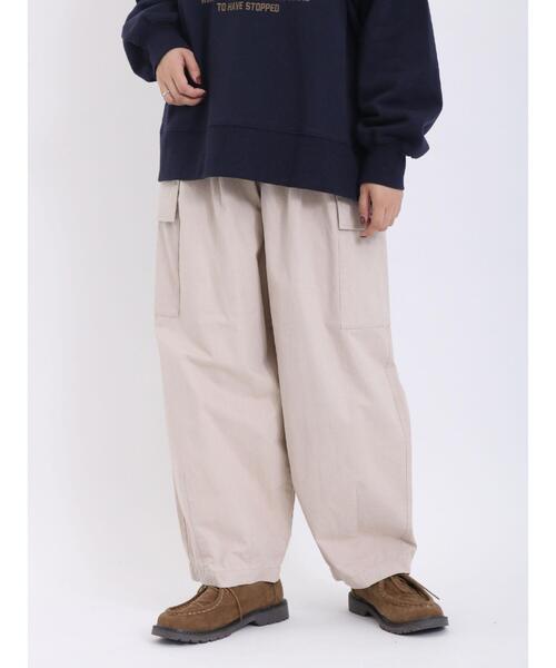 Samansa Mos2（サマンサ モスモス）の「コクーンカーゴパンツ（カーゴパンツ・レディース・ネイビー/カーキ/ベージュ・F）」の10枚目の写真