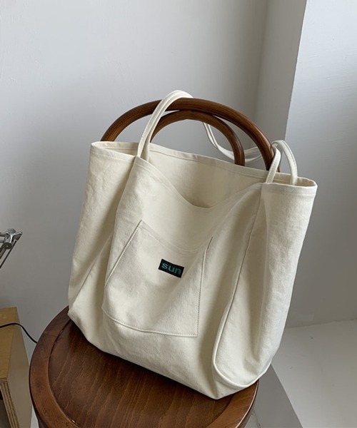 NANEA（ナネア）の「カラートートバッグ（トートバッグ・レディース・レッド/グリーン/イエロー/オレンジ/ホワイト・フリー）」の13枚目の写真